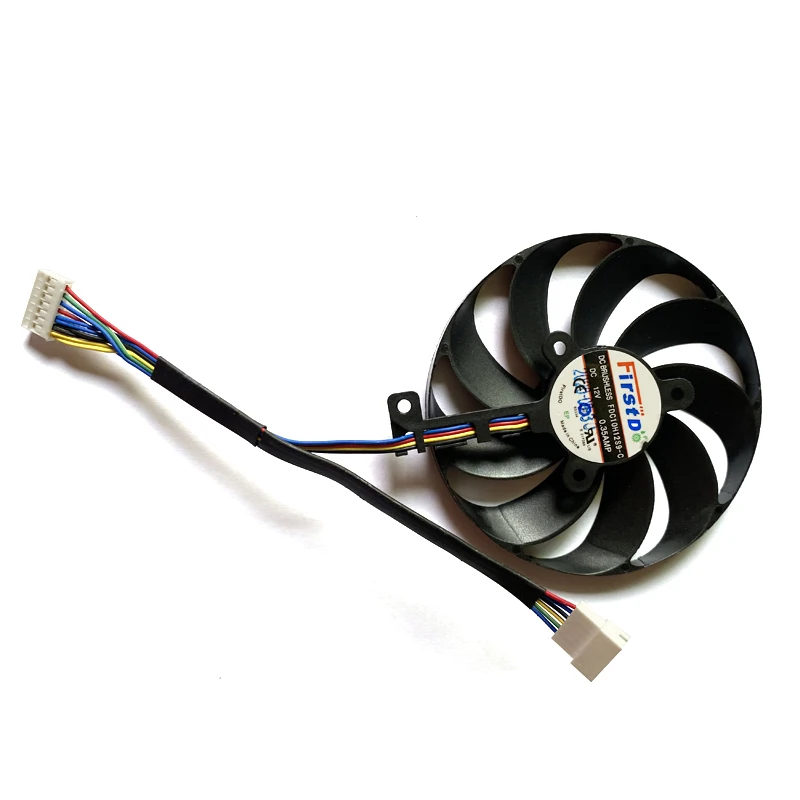 Placa gráfica acessórios de refrigeração 7PIN 12V 3PCS FDC10U12S9-C RX5700 GPU FAN para ASUS RX5700 RX5700 XT ROG STRIX RTX2080TI 8GB