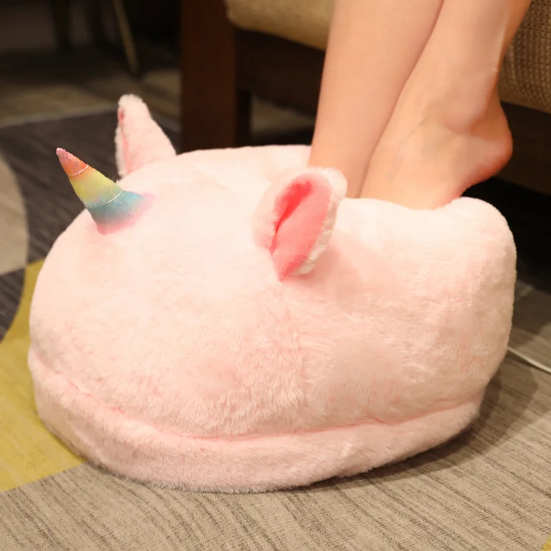 New  Plush Toy stuffed Animal Unicorn Cushion Winter Hand Warmer Duck Corgi Hamster Foot Warmer Pillow