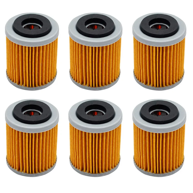 

6pcs Oil Filter for YAMAHA YFM350R YFM 350R RAPTOR 350 2008-2013 YFM350X YFM 350X WARRIOR 350 1987-2004 YFM400 2000 2004