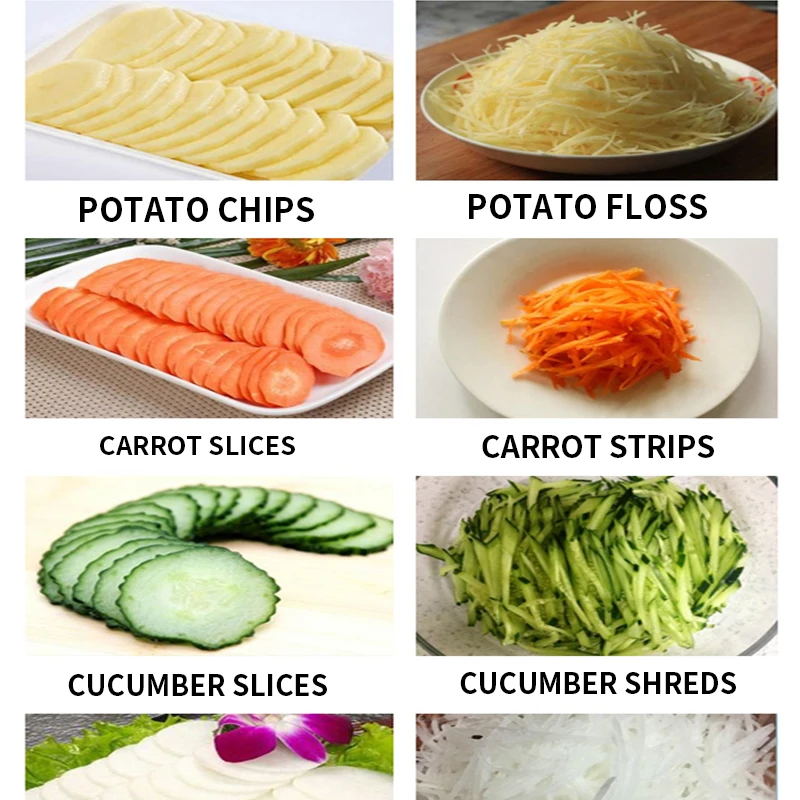 Коммерческий автоматический измельчитель овощей 180 Вт картофельные шматочки Бытовая овощерезка 220 В электрическая машина для нарезки