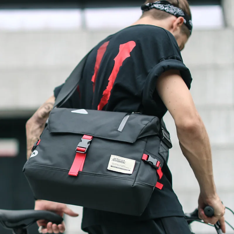 Imagem -02 - Impermeável Crossbody Bolsa do Mensageiro para Homens Riding Bolsa Sling Shoulder Travel Bolsa Grande Mountain Bike Ciclismo Pack Oxford Xa135zc