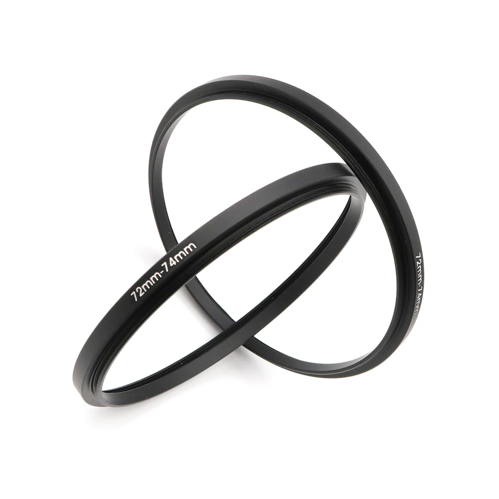 Anillo adaptador de filtro de Metal de 2 piezas, 72-74 /77 /82 /86 /95 /105mm, con un paño de limpieza