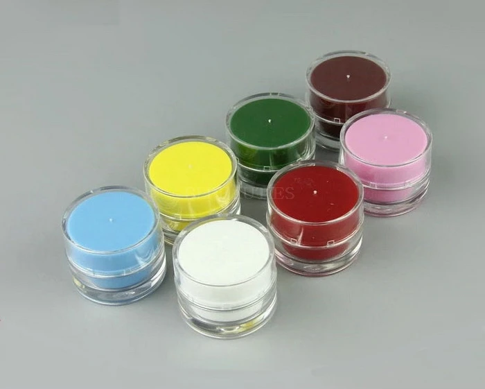 200pcs/lot 5g 10g Empty Acrylic Cream Jars Makeup Container Lotion Bottle Vials Face Cream Small Sample Box Nail Gel Powder Box