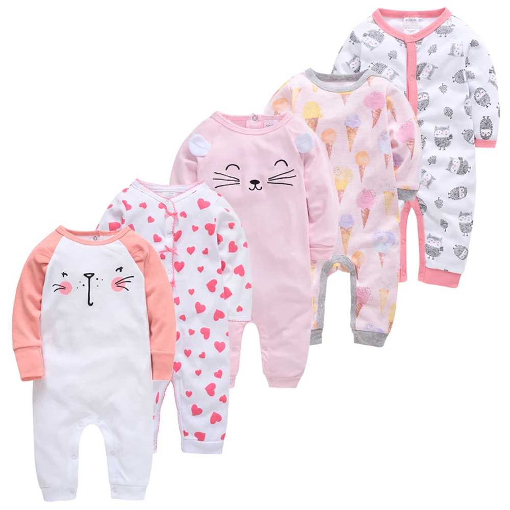 5pcs Sleepers Baby Pyjamas Newborn Girl Boy Pijamas bebe fille Cotton Breathable Soft ropa bebe Baby Pjiamas