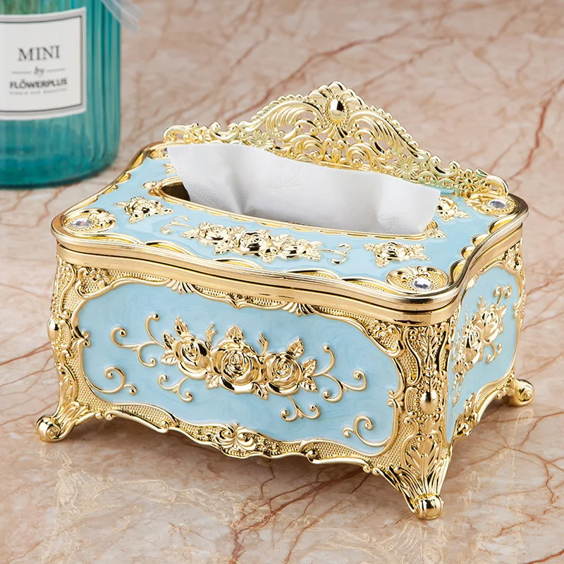 Household kitchen plastic tissue box acrylic napkin holder box simple fashion car tissue box tissue holder living room dining ta