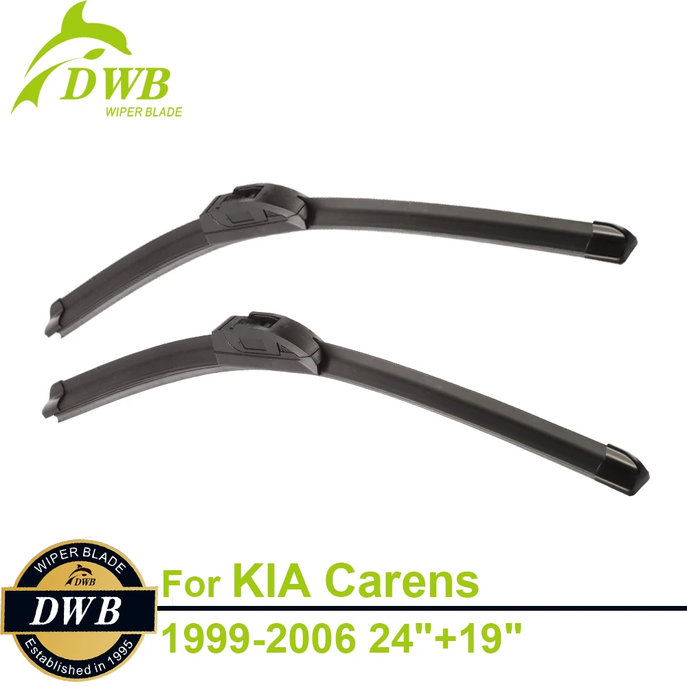 

Стеклоочистители для KIA Carens 1999-2006 24 дюйма + 19 дюймов, 2 шт., бесплатная доставка, Стеклоочистители