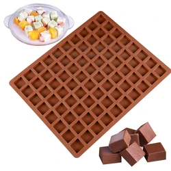 80-Cavity Square Candy Silicone Molds for Cake Decoration Chocolate Caramel Chocolate Praline Ice Cube And Gummy Pastry Bakeware