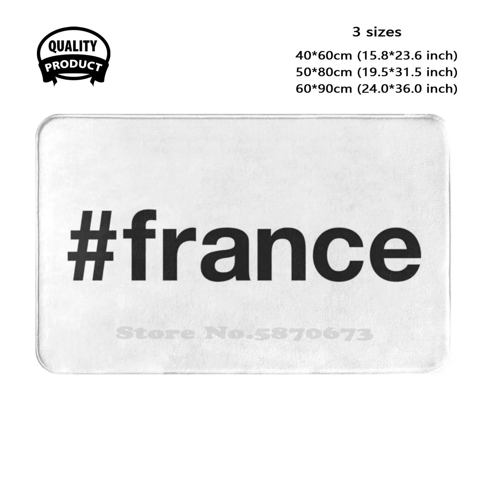 

France Hashtag Soft Cushion Home Carpet Door Mat Car Rug Paris Toulouse Nice Saint Tropez St Etienne Saint Etienne Lens Rennes