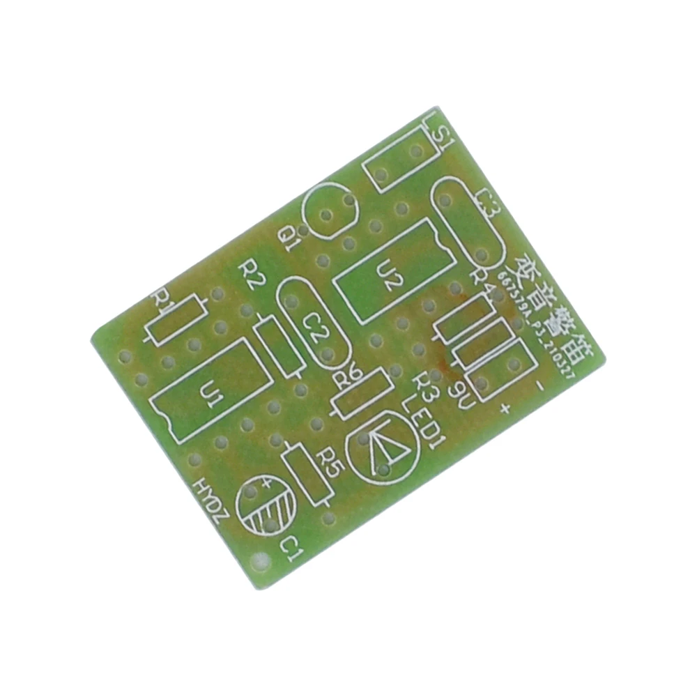 Kit Pelatihan Kit Pembelajaran Kit Sirene Variabel NE555 Lab Siswa DIY Buatan Kecil