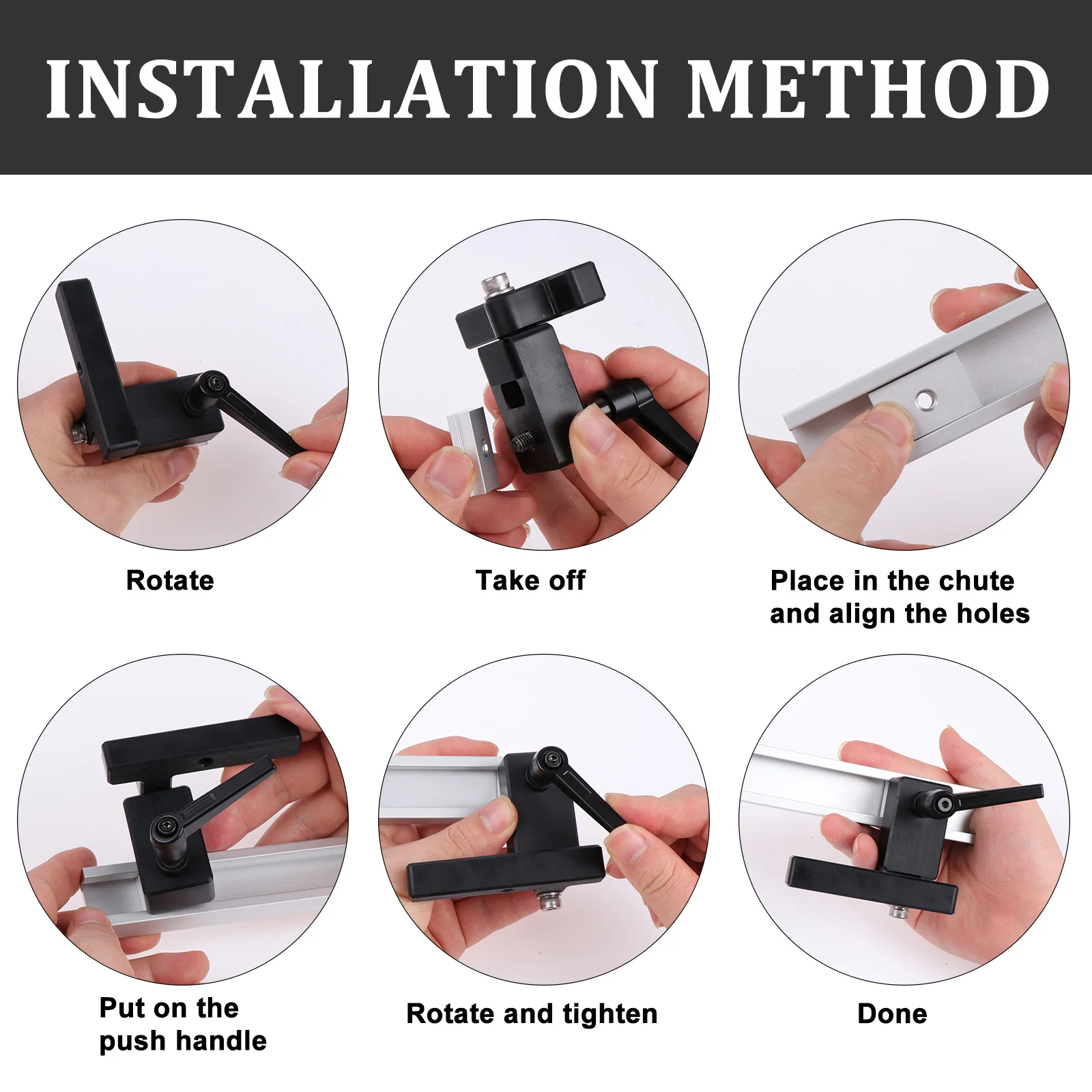 New Miter T Track Stop for 30mm T-Slot Woodworking Guide Rail 30 Type T-Tracks