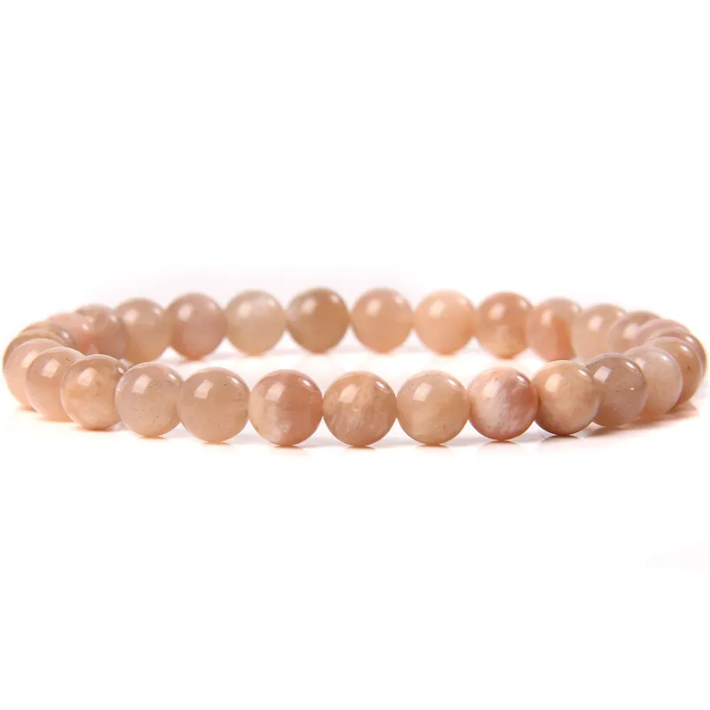 Pulsera de cuarzo de Aventurina para hombre y mujer, brazalete de piedra Natural 100%, cuentas de 6MM, citrinas, ágata, piedra solar, joyería hecha