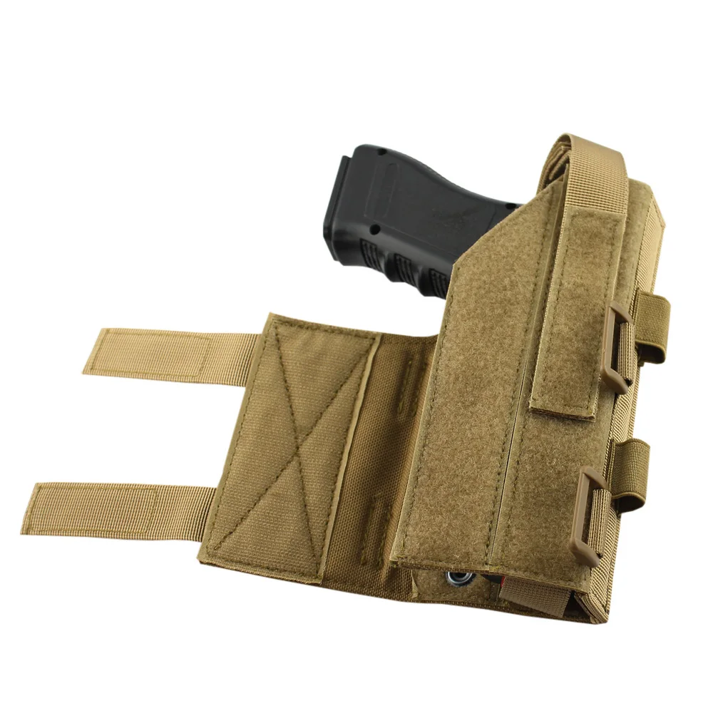 VULPO Tactical Right Hand Molle Modular Holster Pistol Waist Holster For 1911 M9 Glock SIG Series