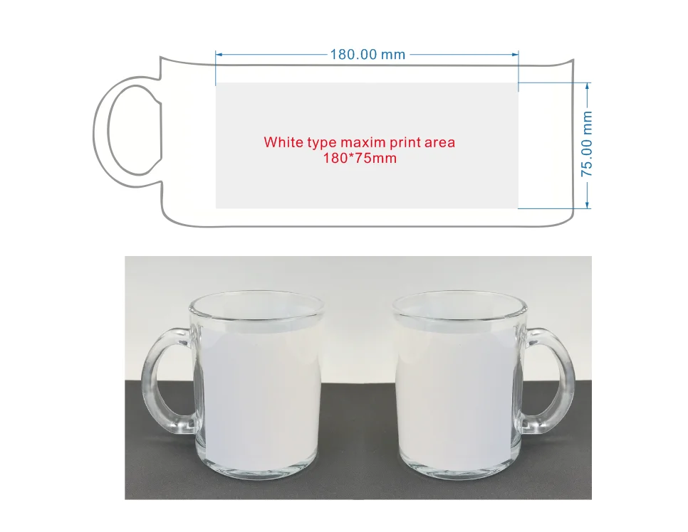 325ML(11oz) Glass Mug Cup DIY print customize Photo Image LOGO Text Wishes Creative Gifts Souvenir Promotion Sell Idea Ad MAZWEI