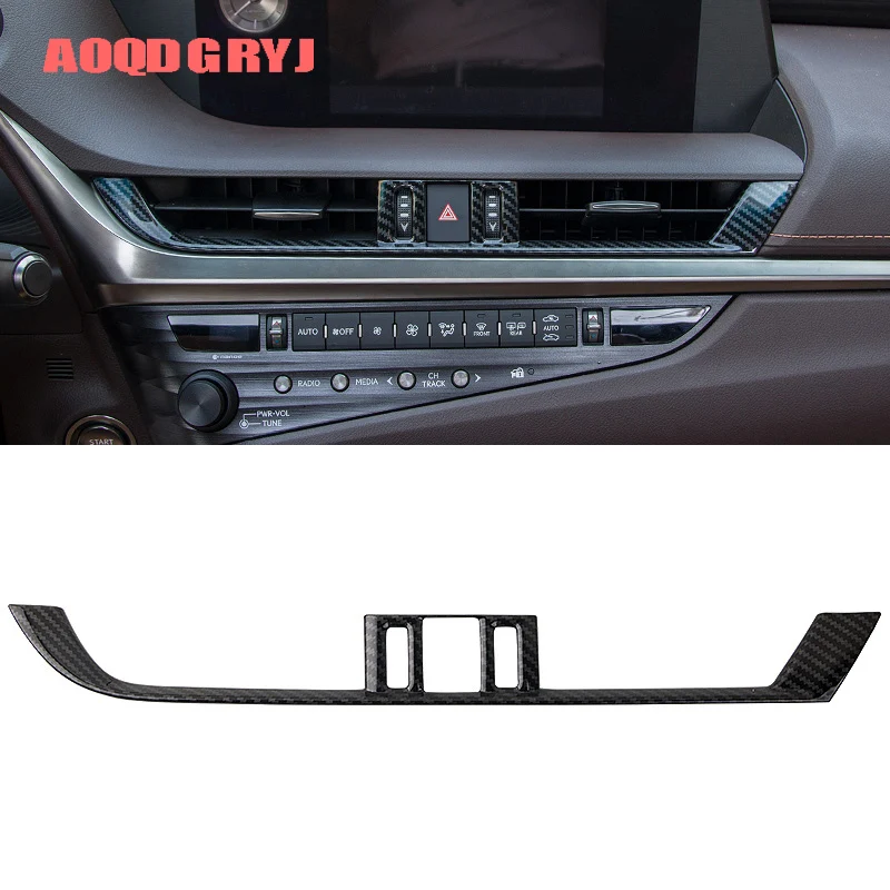 Car Styling 1pcs for Lexus ES350 300h 2019-2020 Central Control Outlet Air Vent Moulding Cover Trim