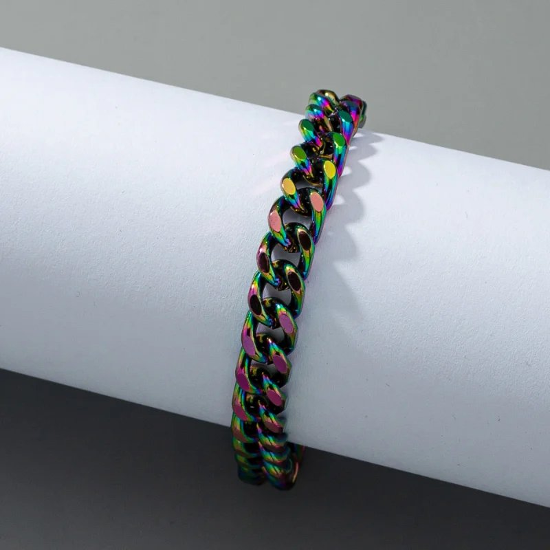 Fashion Jewelry Metal Chain Bracelet 2021 New Trend Hot Selling One Layer Colorful Bracelet For Girl Fine Accessories