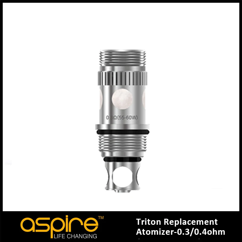 Núcleo de cigarro eletrônico Aspire para cigarro eletrônico, tanque atomizador Triton 2, bobina de substituição 1,8 ohm, 0,3 ohm, 0,4 ohm, 0,5ohm, 5pcs por pacote