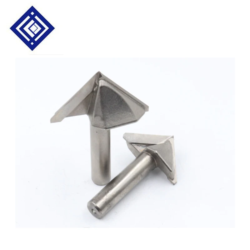 2ชิ้น/ล็อต90องศาV-รอบด้านล่างตัดไม้Milling Breakเครื่องตัดมุมเครื่องแกะสลักมีดมิลลิ่ง