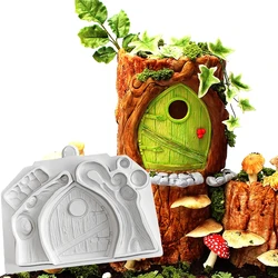 Fairy Door Silicone Mould Fondant Cakes Decorating Mold，Cupcakes，Sugarcraft Chocolate Baking Tools Kitchenware For Cake Gumpaste