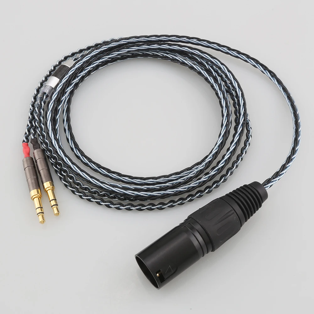 

8Core XLR Male Female Plug Earphone Cable For Denon AH-D600 D7100 Hifiman Sundara Ananda HE1000se HE6se DEVA he400se Arya He-35x