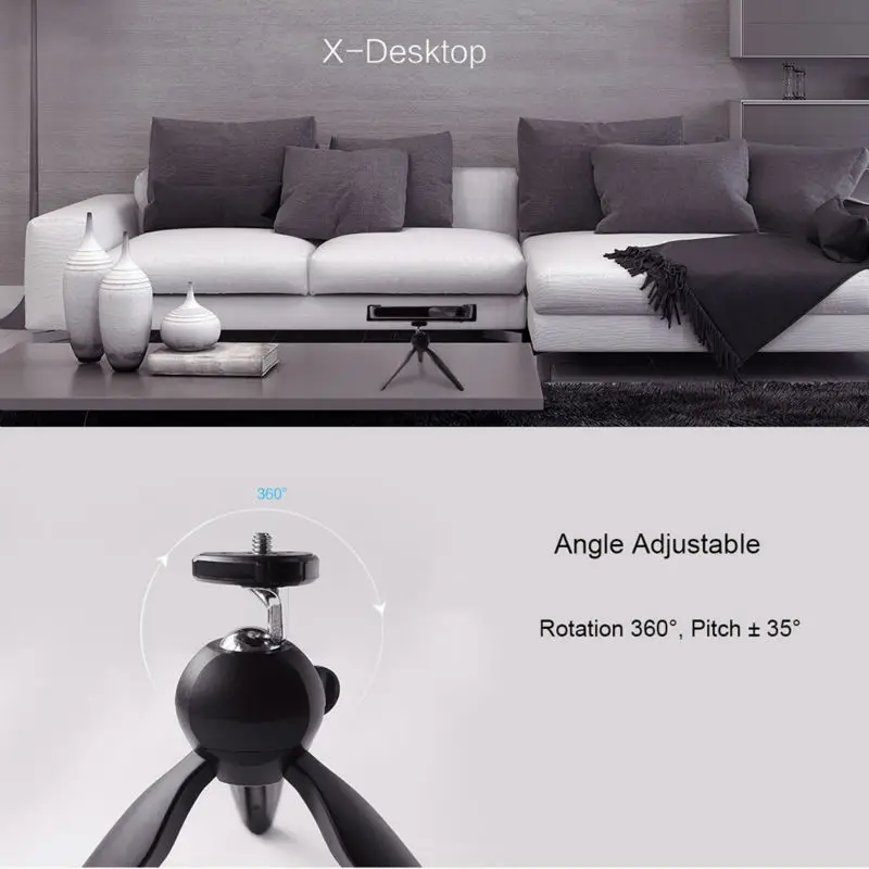 ポータブルミニテーブル三脚プロジェクターホルダー汎用 1/4 ネジインタフェース xgimi cc kk Z6 ハロー/モゴ/モゴプロ x G02V G03V