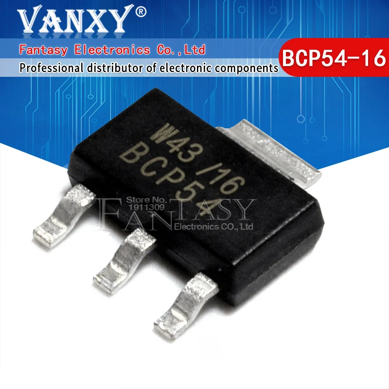 BCP56T1G SOT223 BCP56 SOT BCP51 BCP51-16 BCP52 BCP52-16 BCP53 BCP53-16 BCP53T1G BCP54-16 BCP54 BCP5616TA BCP5616 BCP55, 10 unidades
