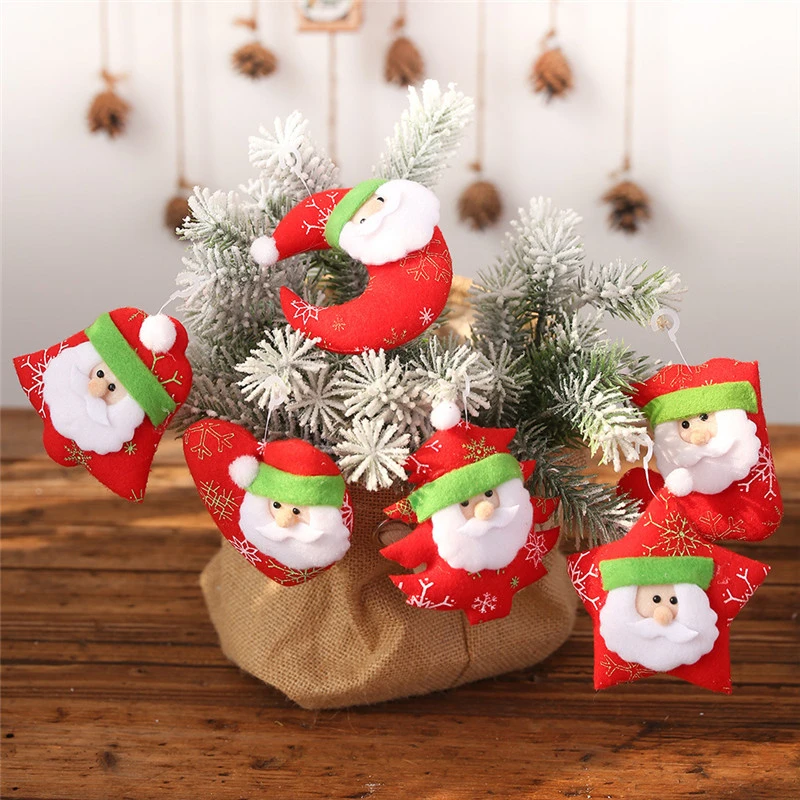 Santa Claus Christmas Tree Decoration Pendants Hanging Ornaments Crafts Gifts Xmas New Year Party Wedding Home Decor 63076