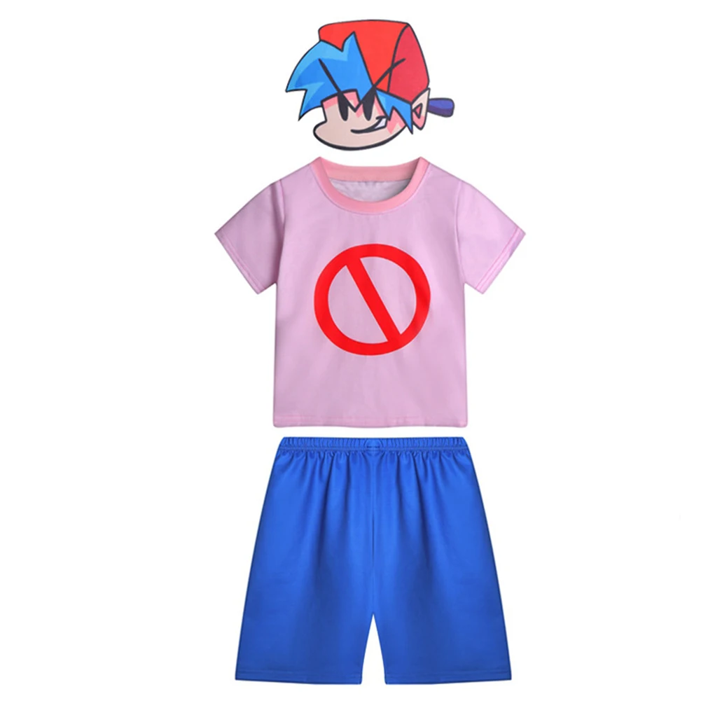 Costume de cosplay de petit ami du vendredi soir pour enfants, t-shirt pour enfants, ensemble d'objectifs