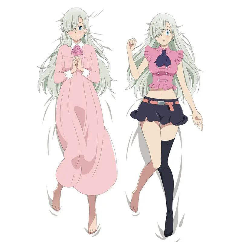 Janpan Anime The Seven Deadly Sins Pillow Covers Dakimakura Case Elizabeth Liones 3D Two-sided Bedding Hugging Body Pillowcase