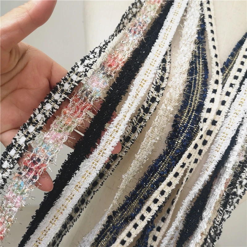 New 5yards/lot Multi-type Webbing Lace Trim Polyeater Rayon Sewing Material X806