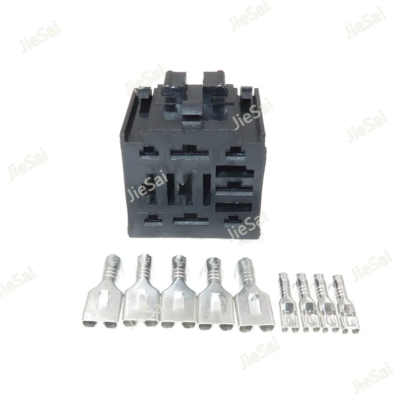 9 Pin Automotive Relais Connector Auto Zekering Socket Stekker Met Terminals