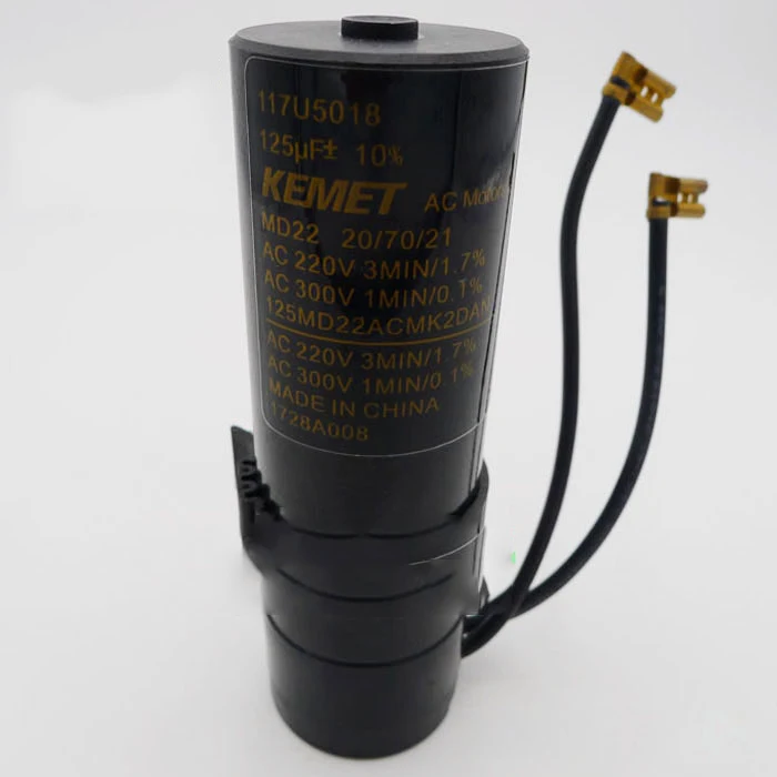 

original new KEMET 220VAC 125UF 117U5018 220V125uf electrolytic capacitor start capacitor VAC warmly for 1 year