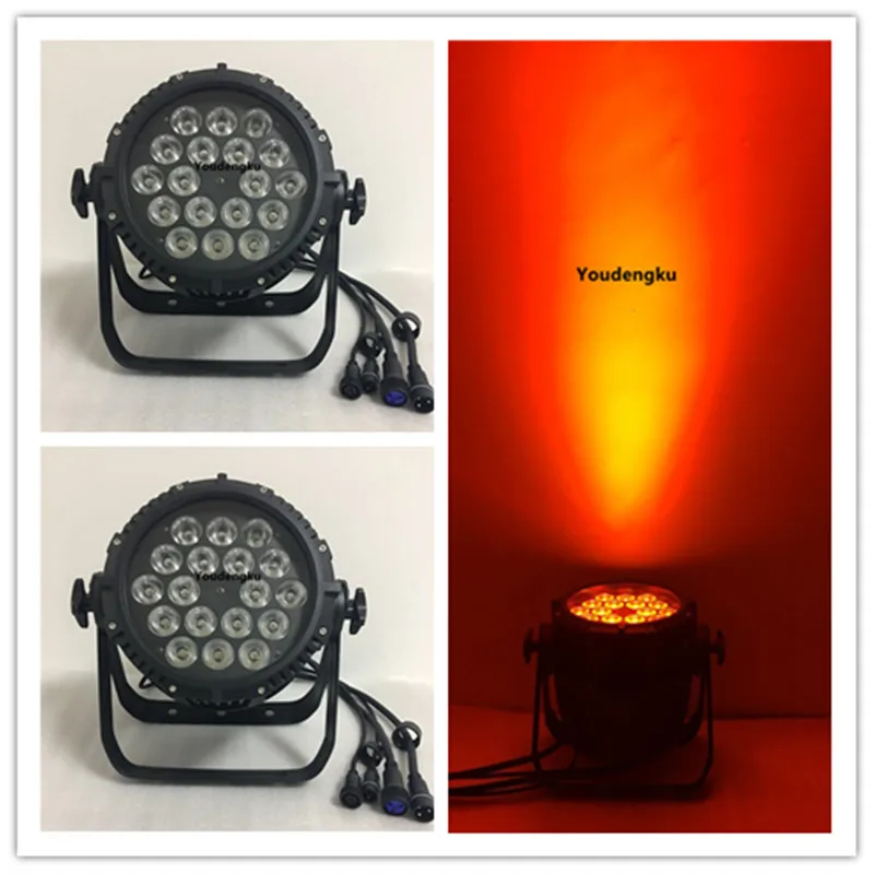 8pcs China manufacturers rgbwauv 6in1led par can lights 18x18w led waterproof par ip65 led stage light