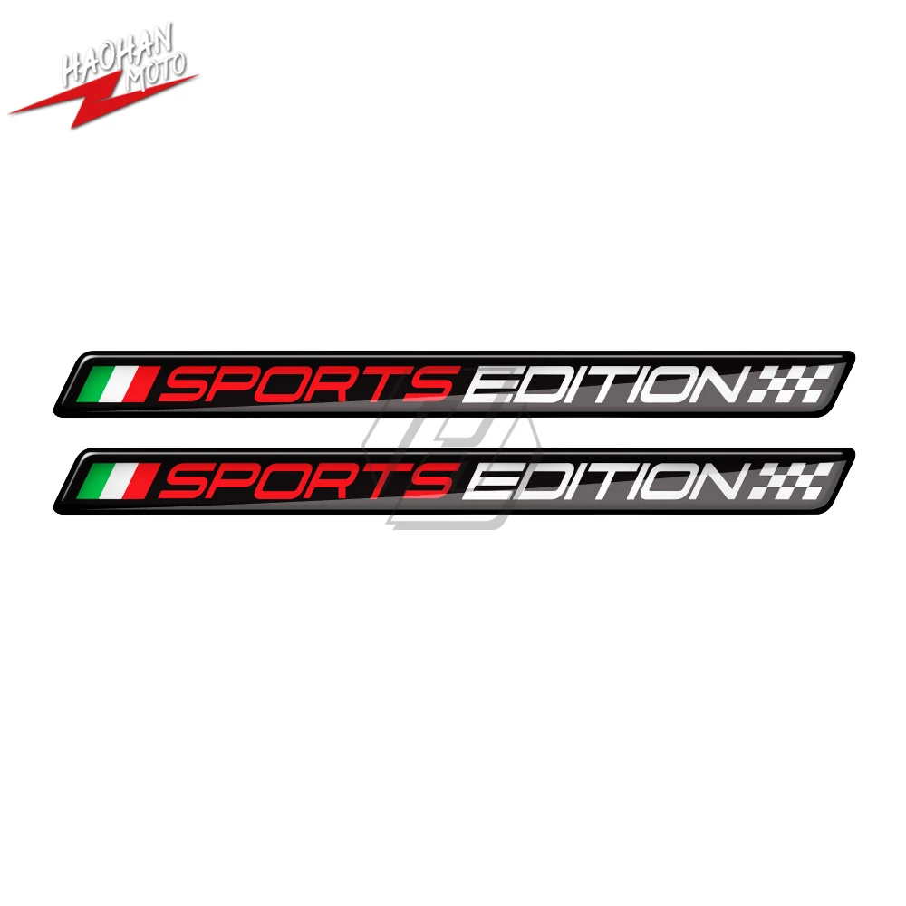 

For Ducati Monster Aprilia Vespa GTS GTV Decals 3D Resin Motorcycle Decal Italy Sports Edition Sticker