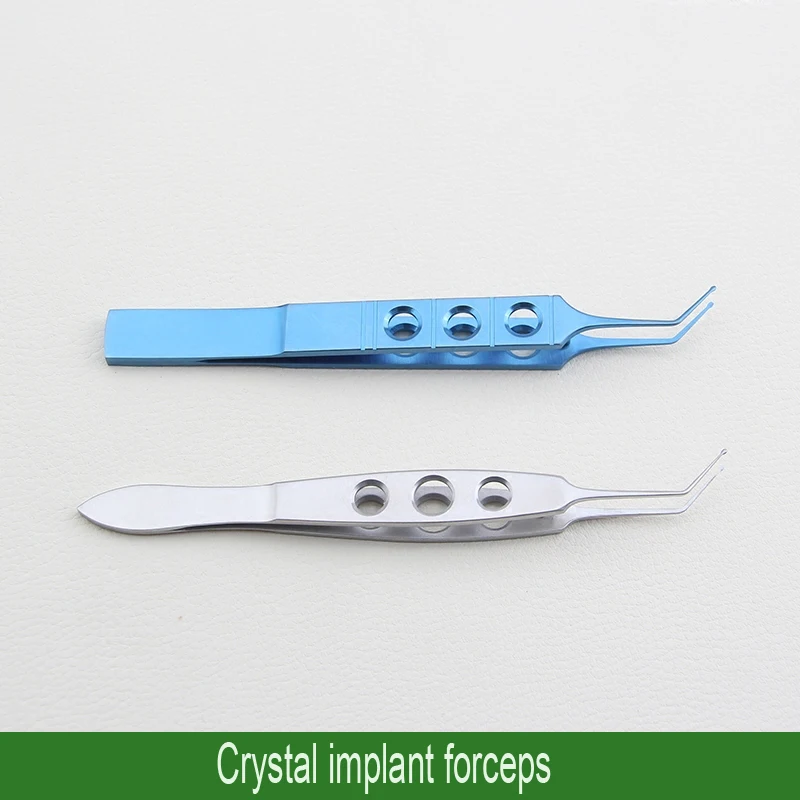 

Crystal implant tweezers soft Huff tweezers dovetail tweezers round head tweezers titanium alloy stainless steel 11cm