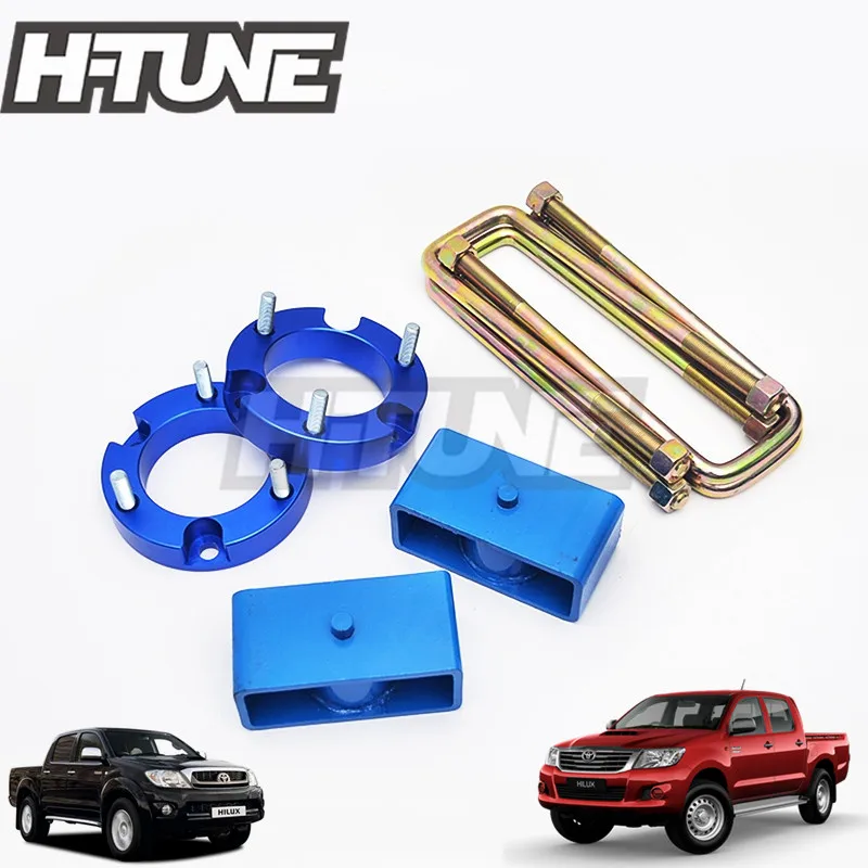 Entretoise de jambe de force avant de 32mm de H-TUNE 4x4, kit d\'ascenseur de nuits de suspension arrière de 51mm versiFor Hilux Vigo SR5 SR6 05-14