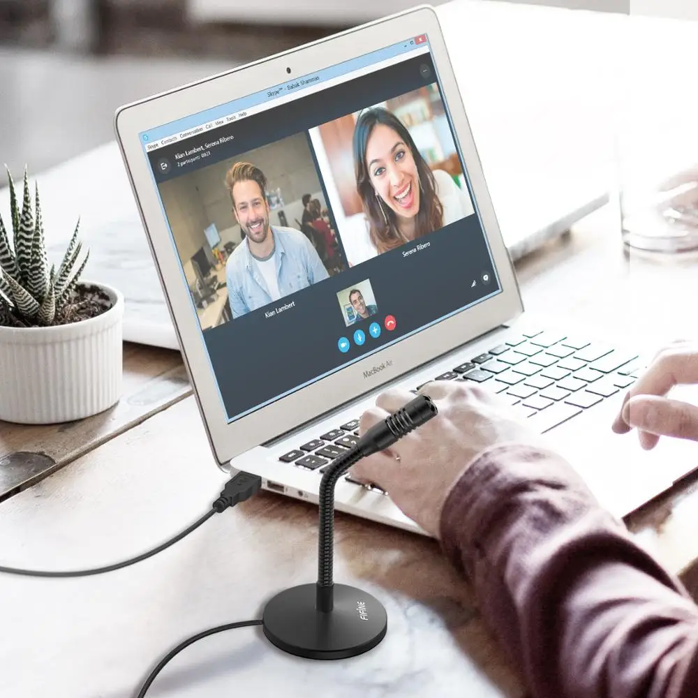 Fifine-ミニデスクトップマイク,USB,プラグアンドプレイ,コンピューター,ラップトップ,PC用。YouTube,ゲーム,ストリーミングに最適