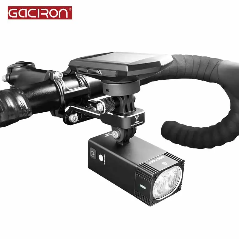 Gaciron H12 Aluminum Bike Mount For Garmin Computer & GPS & Camera & Bike Lamp Adjustable Cycling Handlebars Bracket Accessories