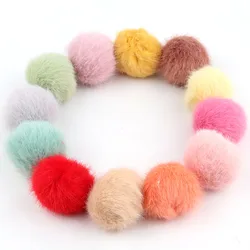 Pompom Ball 25mm 35mm Imitation Fur Mink Pompoms 2.5cm 3.5cm Lovely Fluffy Pompon DIY For Garment Scarves Sewing Supplies