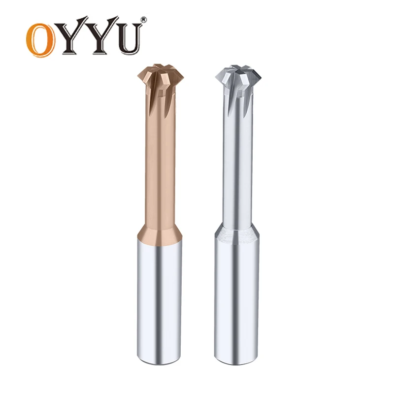 OYYU Upper and Lower Deburrer Double Angular Chamfering Cutter Positive and Negative Carbide Tungsten Steel Chamfer 3-12mm