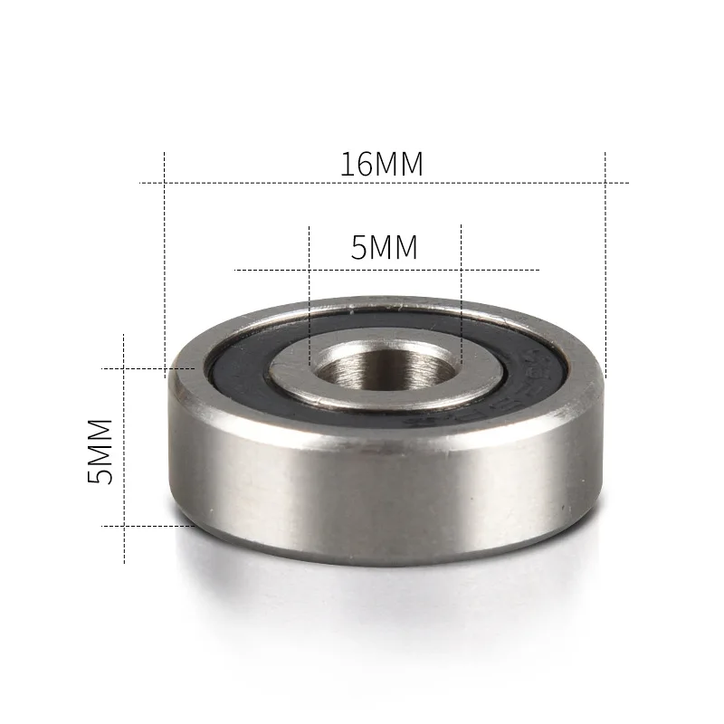 50/100 Stück S625ZZ S625-2RS 5*16*5mm Edelstahl-Rillenkugellager 5x16x5 mm S625-2Z S625 S625RS S625Z – Detail 1
