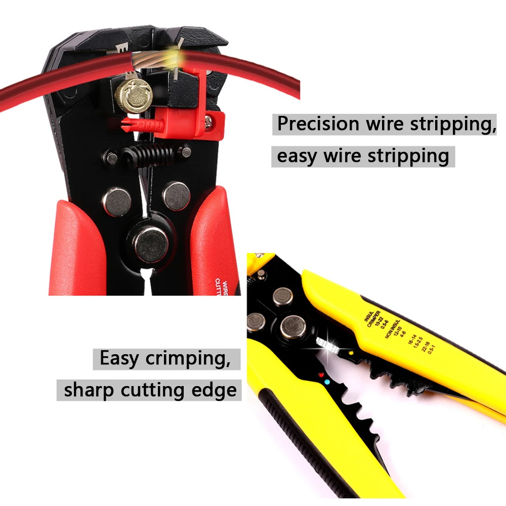 Pinze spelafili utensili spellafili utensili manuali terminale a crimpare 0.2-6.0mm utensili automatici di marca multifunzione ad alta precisione