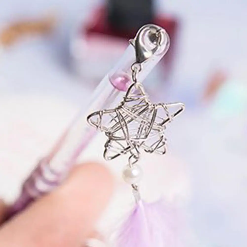 1Set Signature Pen Dream Catcher Stationery Pen End Handmade Glass Crystal Dip Pen with Ink Gift Box Set