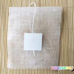 Corn Fiber Empty Tea Bags Pyramid Shape With White Tag Heat Sealing Filter Teabag PLA Biodegraded 20pcs-100pcs