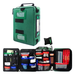 First Aid Kit Bag 4 Section Handy Lightweight Emergency Medical Rescue Home Outdoors Car Travel School Hiking Survival