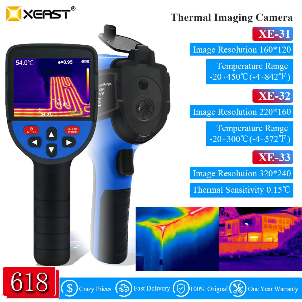 Termocamera XEAST XE33 termocamera a infrarossi ad alta risoluzione 320x240 termocamera sensibile per la riparazione