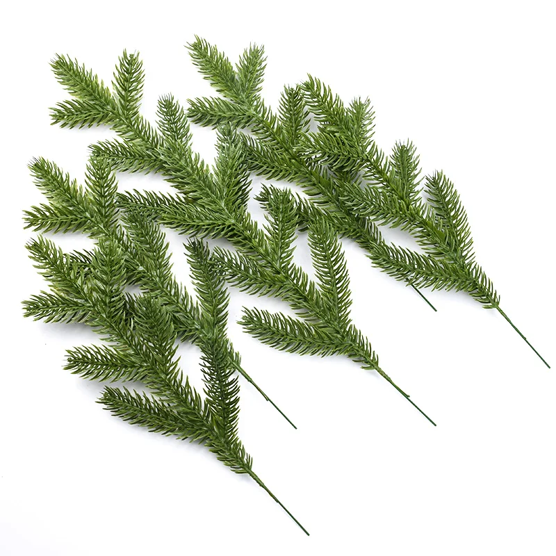 5pcs Artificial Plants Christmas Crafts Tree Vase Home Room Decora Accessories Wedding Wreath Decorative Flowers DIY Gifts Box