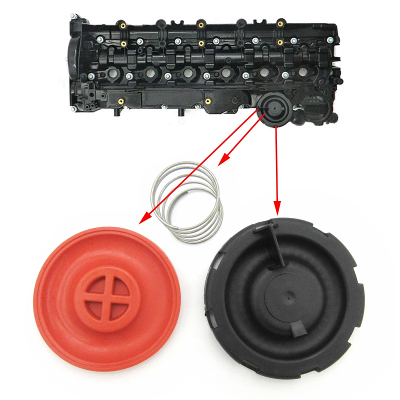 Kit de Soupape de Reniflard pour BMW 3 4 5 6 7 Bery Tage X5 X6 3.0L 330d 335d 435d 535d 530d 640d, Accessoires d'Intervalles de Moteur Haed Cover nights