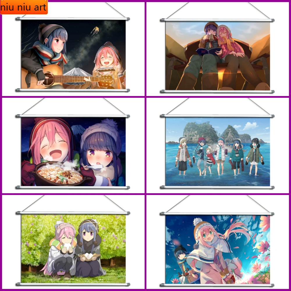 Laid-Back Yuru Camp Diamond Inlaid Diamond Painting Diamond Mosaic Diamond Embroidery Cross Stitch Kits Home Decoration