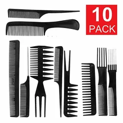 Peignes de coiffure antistatiques pour styliste, design de cheveux multifonctionnel, poignées de cheveux, peigne de maquillage, barbier, soins capillaires, ensemble d'outils de coiffage