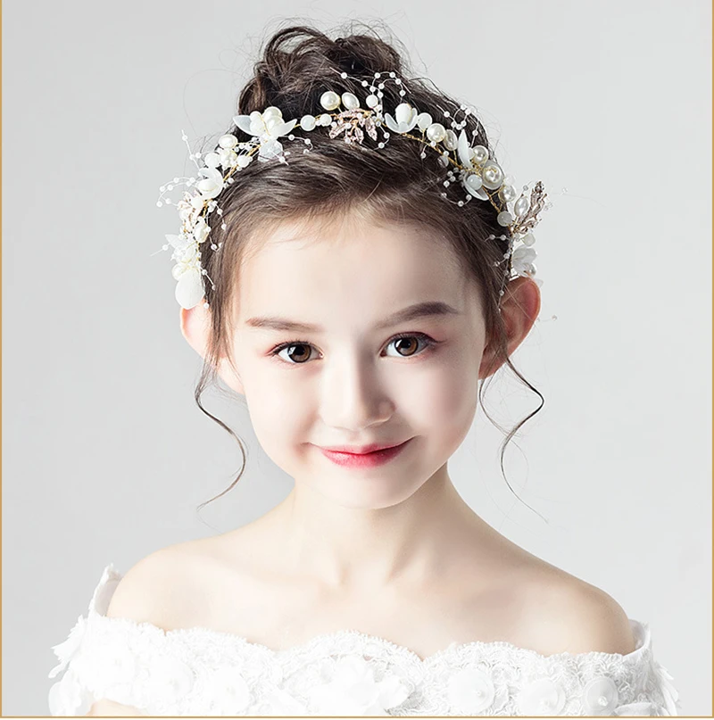 NiuShuya Woman Crystal Tiara Hairband Kid Girl Bridal Princess Prom Crown Party Accessories Children Adjust Princess Prom Crown